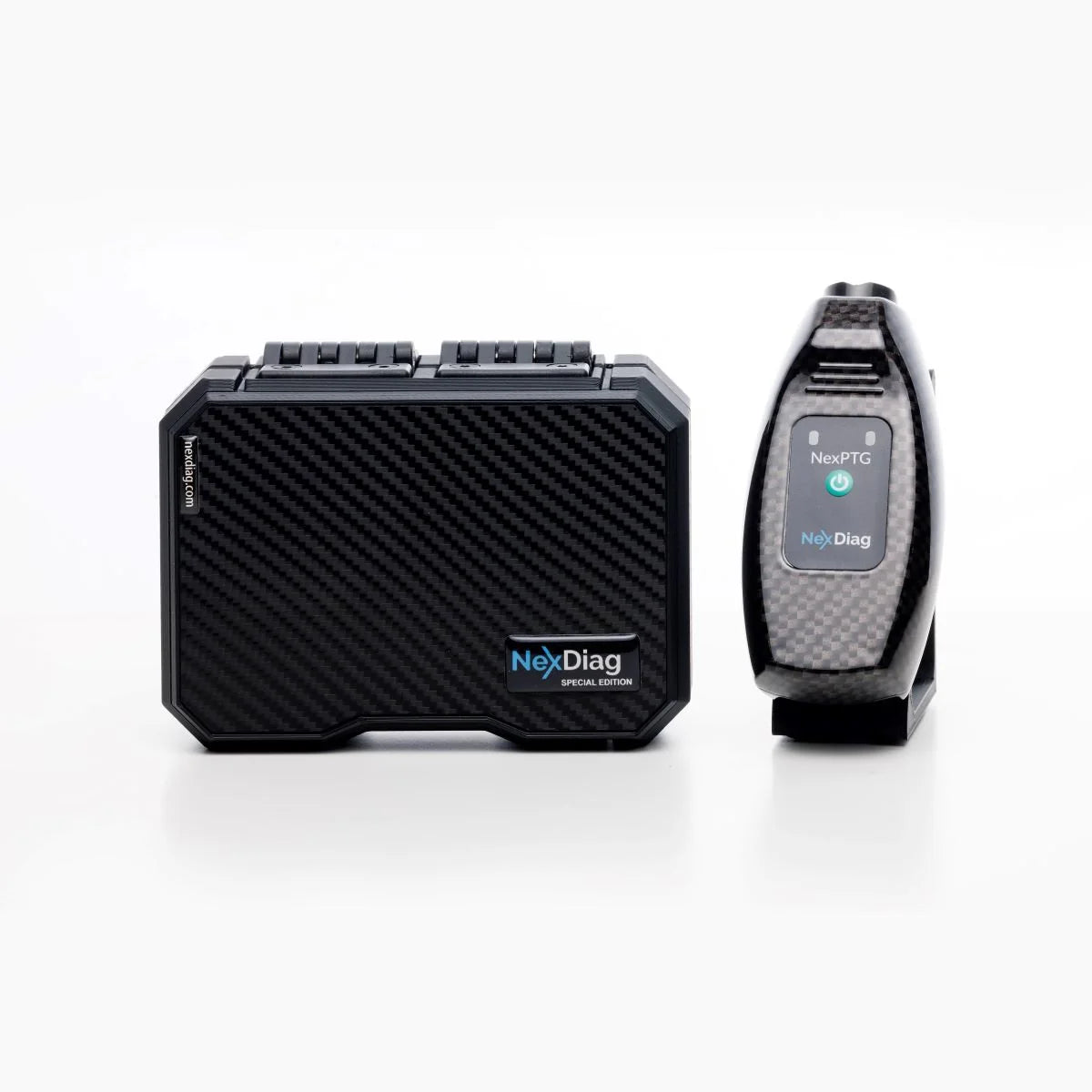 NexDiag NexPTG PRO Carbon Lackdickenmessgerät Auto – Lackmessgerät & Lackprüfer für Stahl und Aluminium mit App